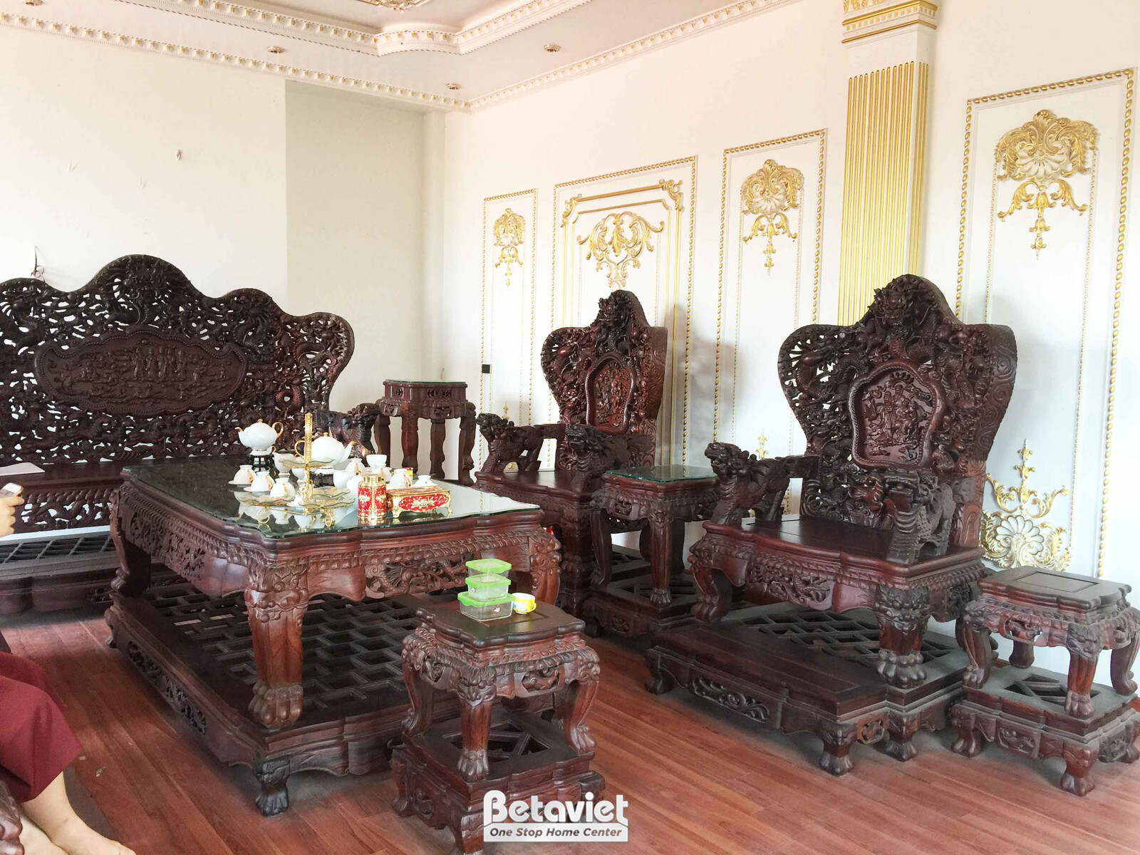 Thi công biệt thự TC24953, giai đoạn hoàn thành – phòng khách