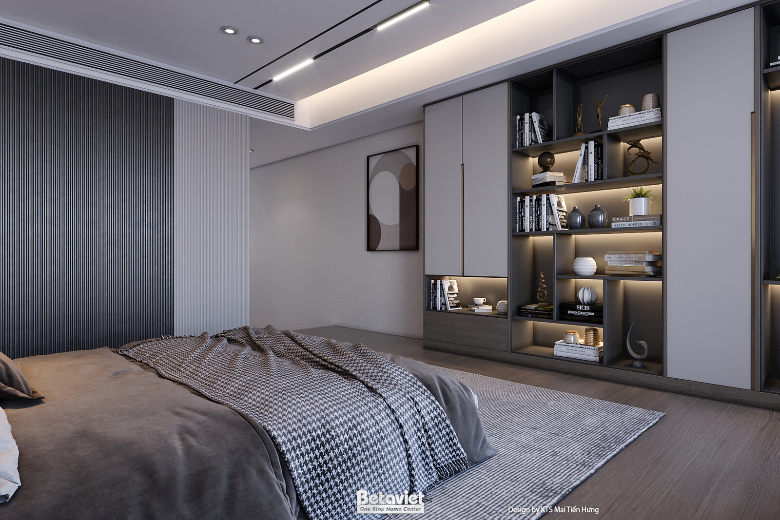 Nội thất phòng ngủ biệt thự hiện đại KT24608 – góc nhìn 11