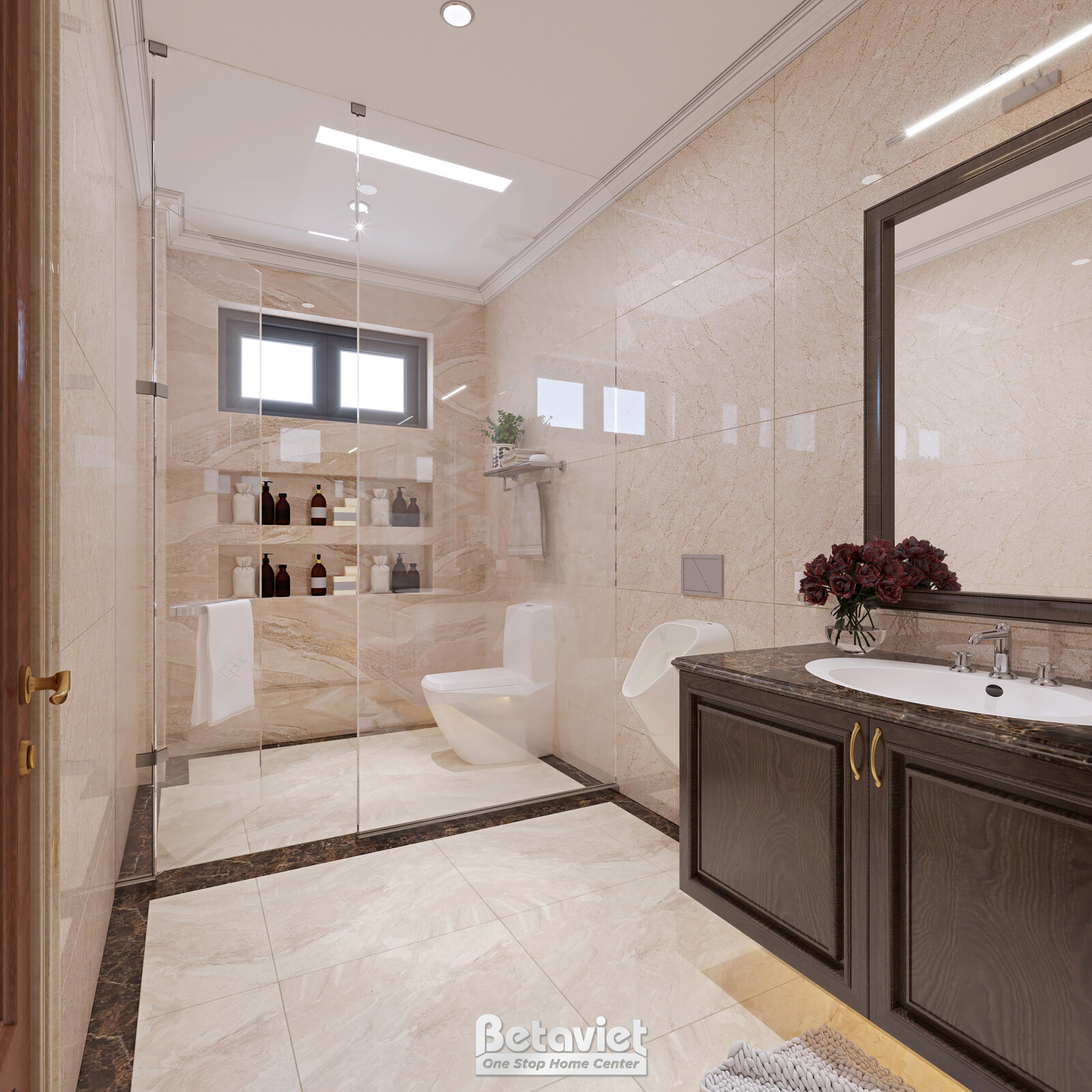 Nội thất phòng tắm biệt thự tân cổ điển KT5509052 – góc nhìn 5