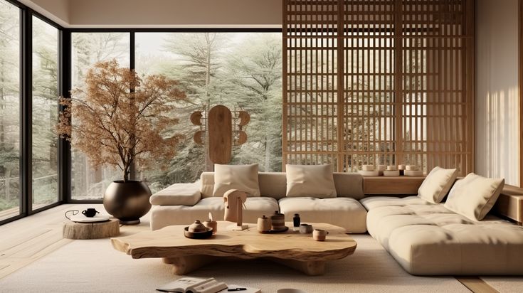 Mẫu thiết kế phòng khách kiểu Nhật Bản đáng để tham khảo