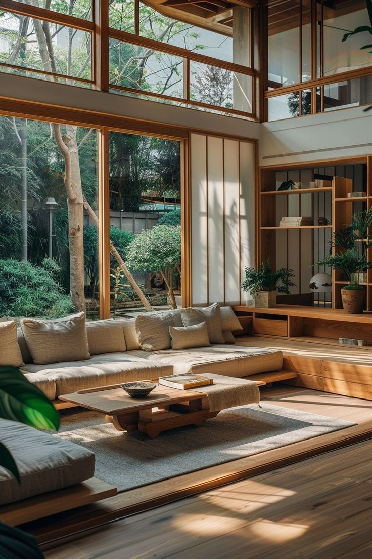 Mẫu thiết kế phòng khách kiểu Nhật Bản đáng để tham khảo