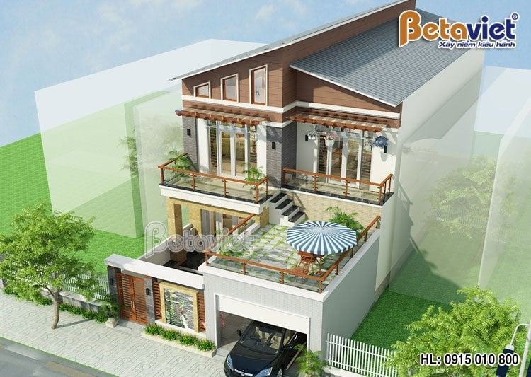 Say đắm với những mẫu biệt thự mini 2 tầng