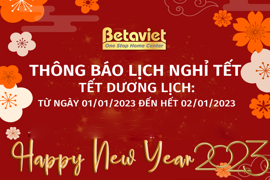 Betaviet thông báo lịch nghỉ Tết dương lịch 2023