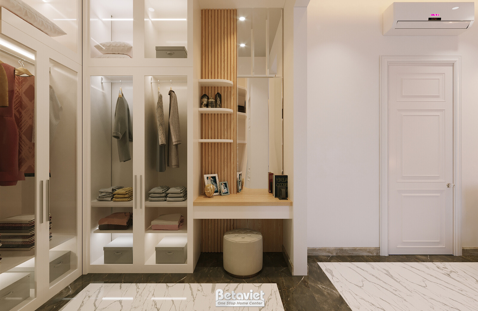 Nội thất phòng ngủ biệt thự Art Deco KT22014 – góc nhìn 8