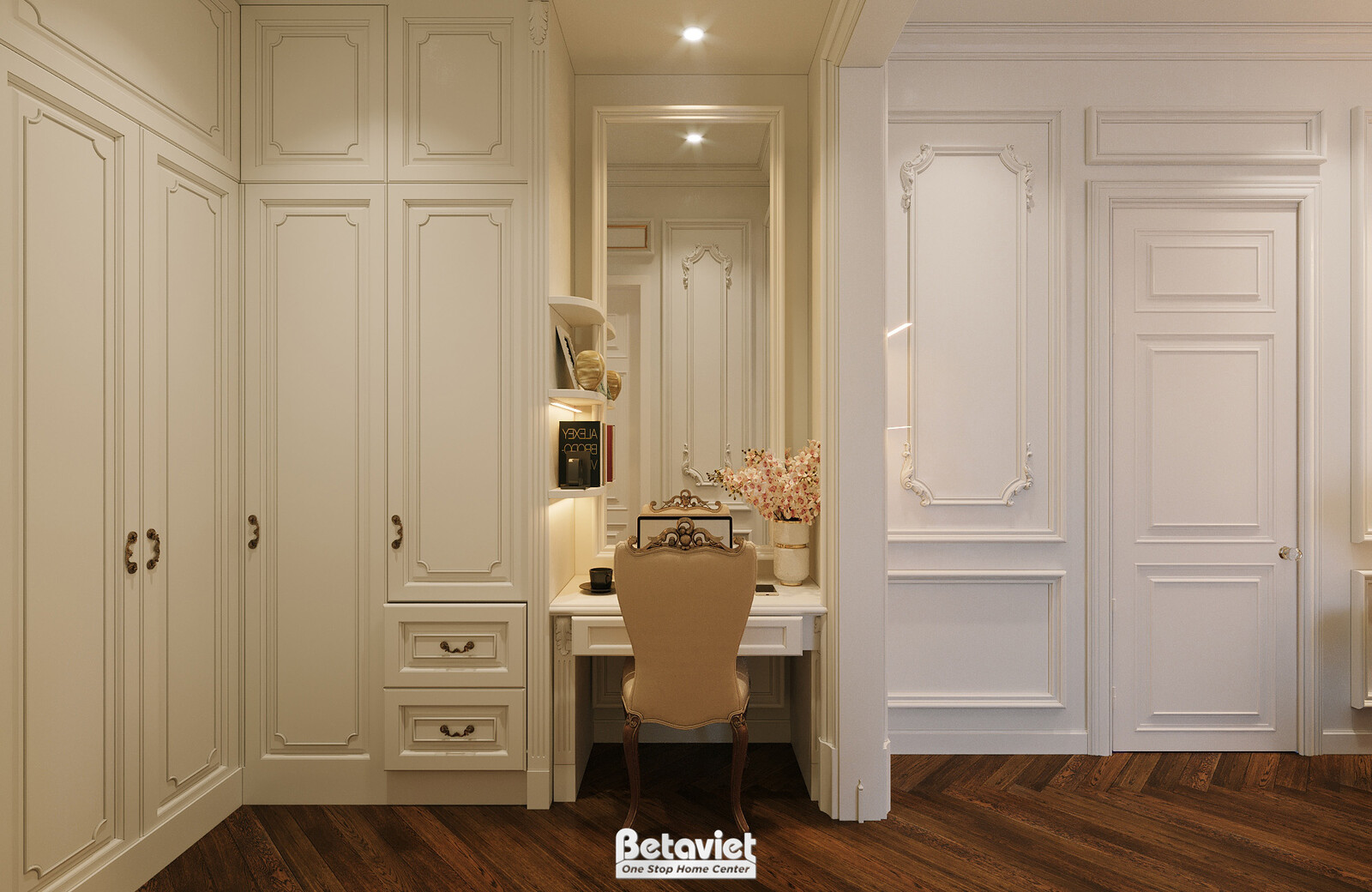 Nội thất phòng ngủ biệt thự Art Deco KT22014 – góc nhìn 16