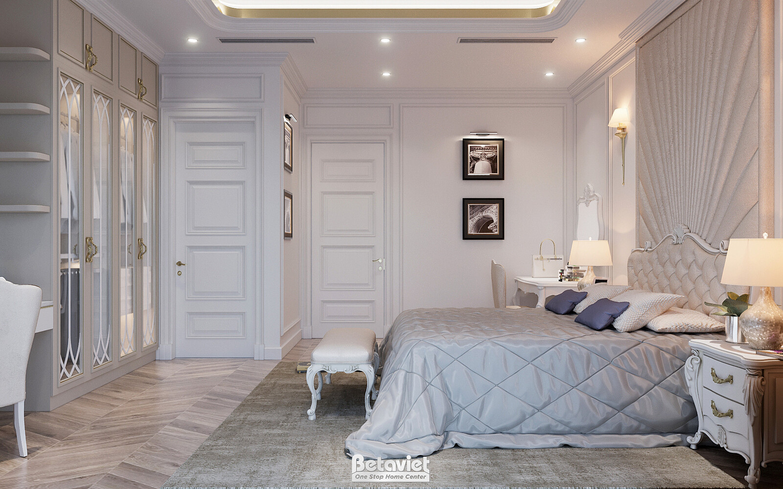 Nội thất phòng ngủ biệt thự hiện đại luxury NT5003639 – góc nhìn 4