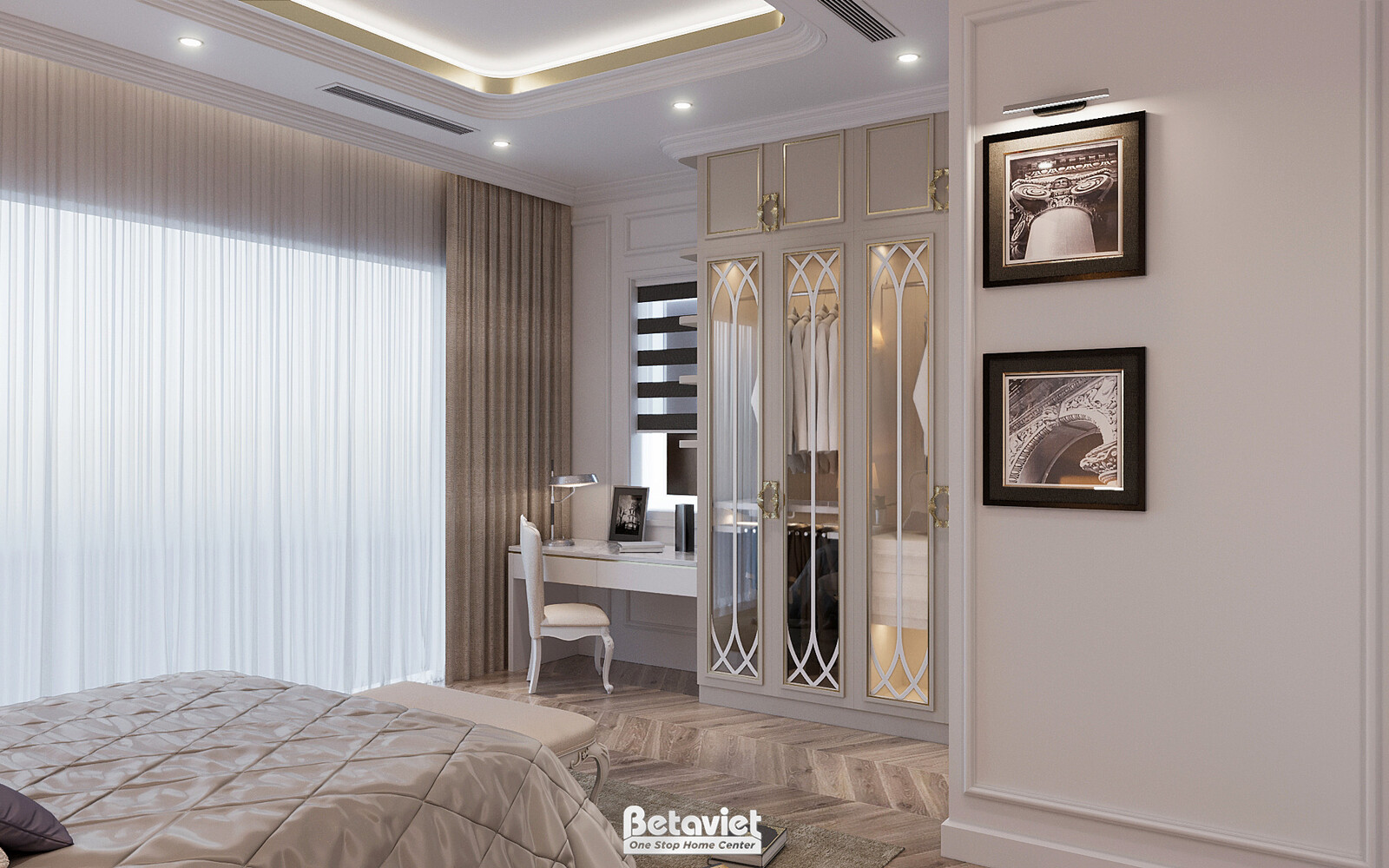 Nội thất phòng ngủ biệt thự hiện đại luxury NT5003639 – góc nhìn 6
