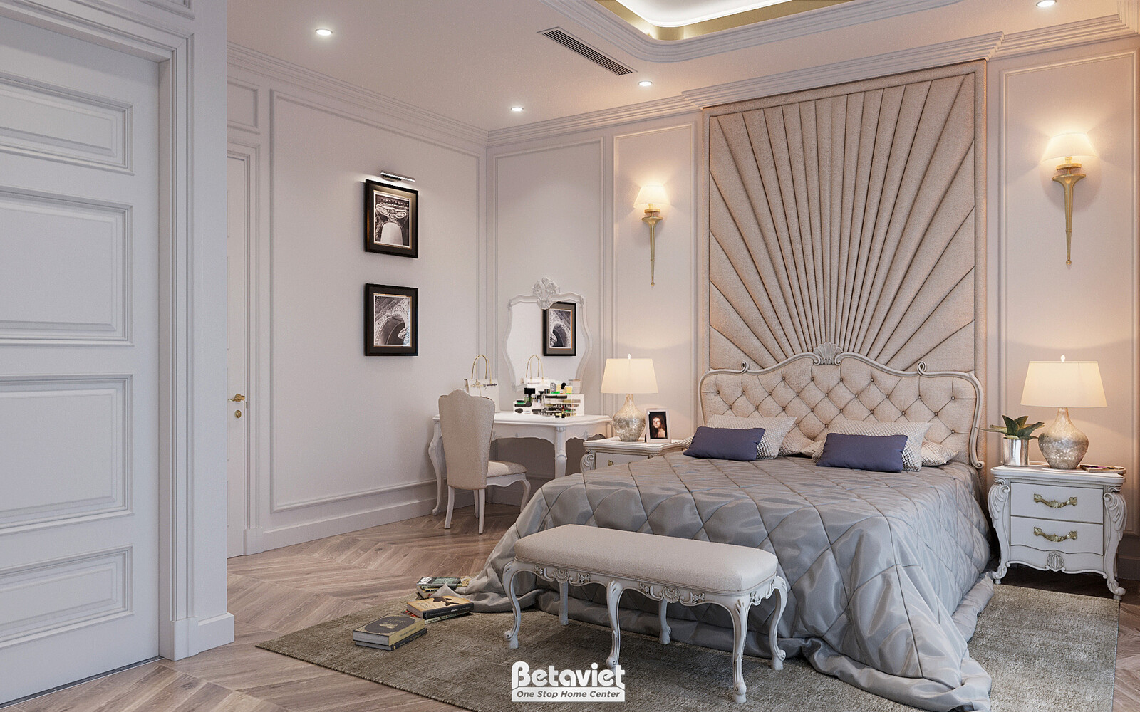 Nội thất phòng ngủ biệt thự hiện đại luxury NT5003639 – góc nhìn 5