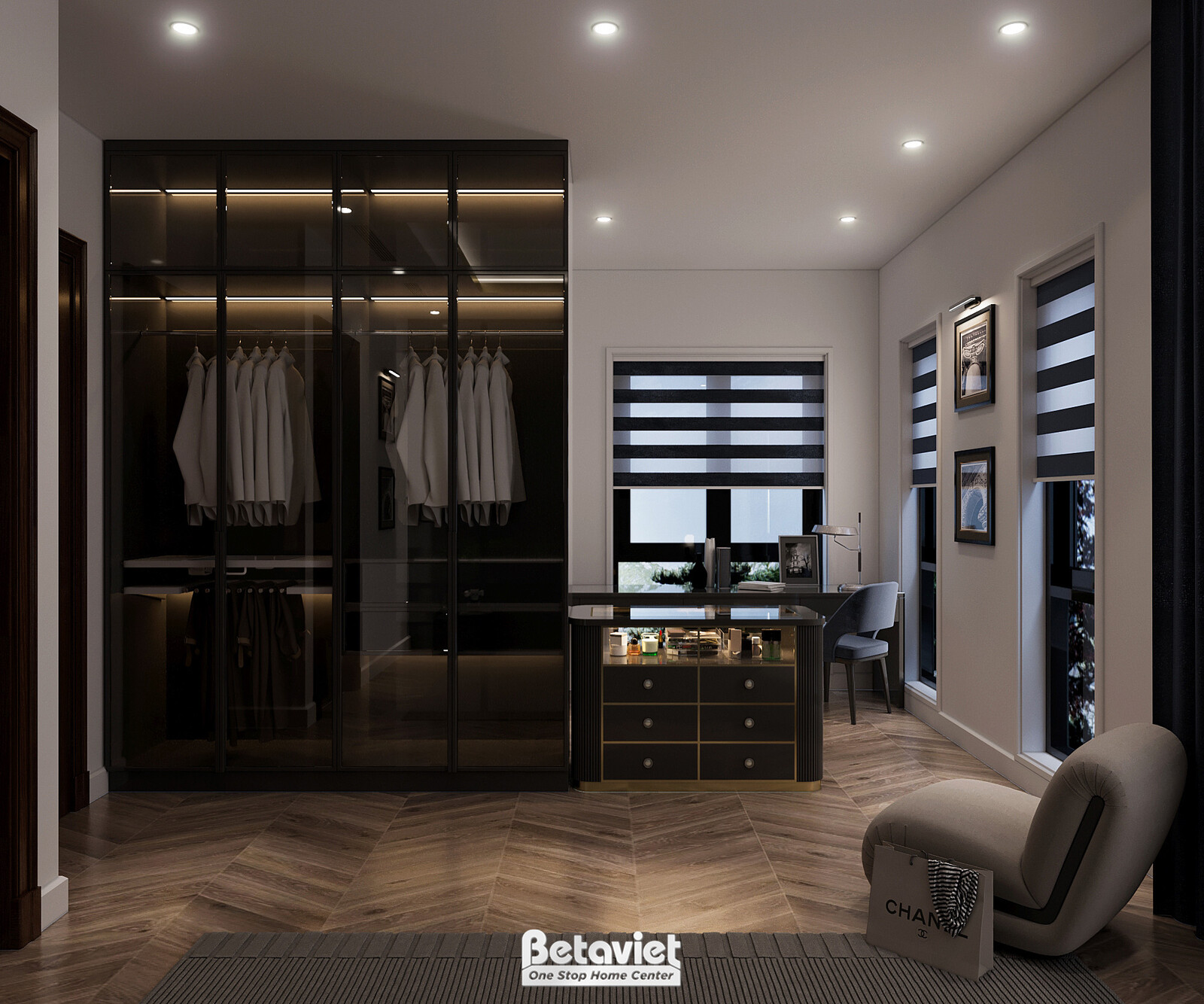 Nội thất phòng ngủ biệt thự hiện đại luxury NT5003639 – góc nhìn 10