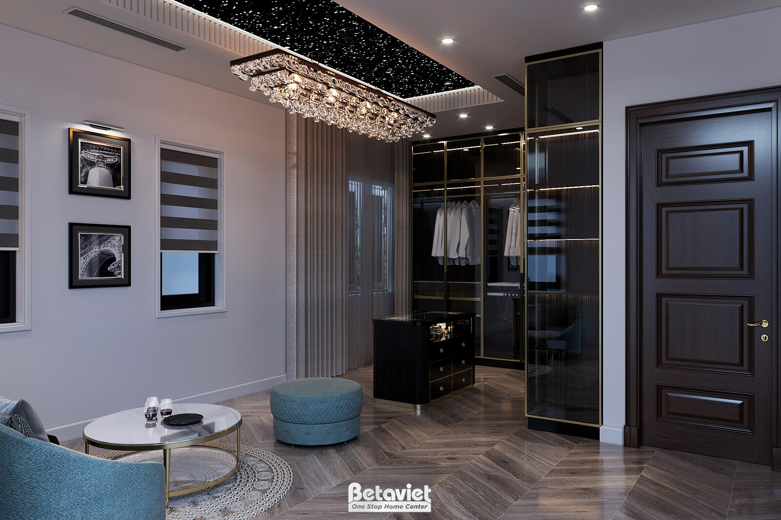 Nội thất phòng ngủ biệt thự hiện đại luxury NT5003639 – góc nhìn 9