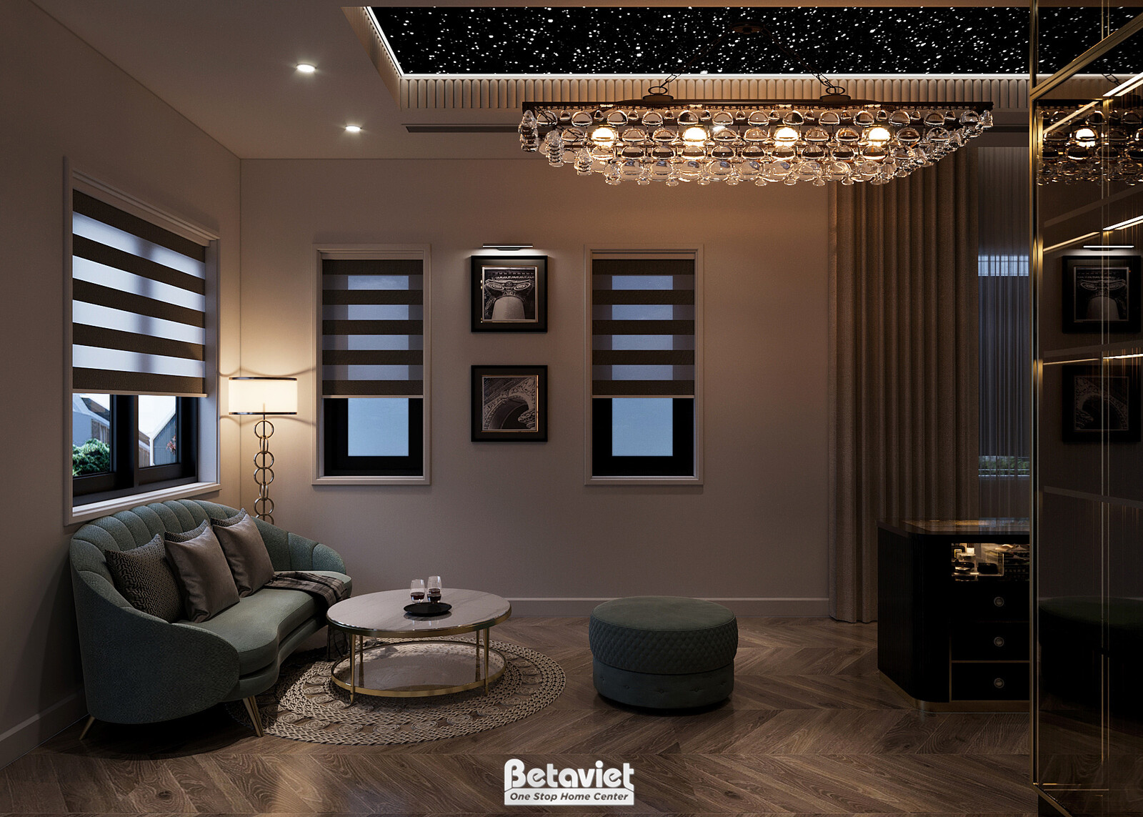 Nội thất phòng ngủ biệt thự hiện đại luxury NT5003639 – góc nhìn 8