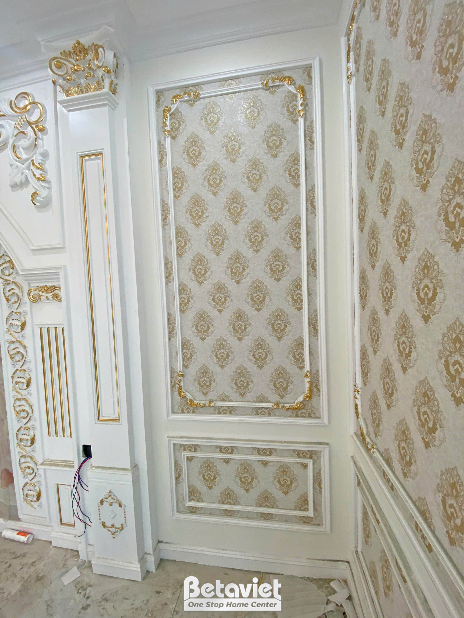 Thi công biệt thự 2 tầng tân cổ điển TC23134, giai đoạn lắp đặt hoàn thiện – chi tiết hoàn thiện (4)
