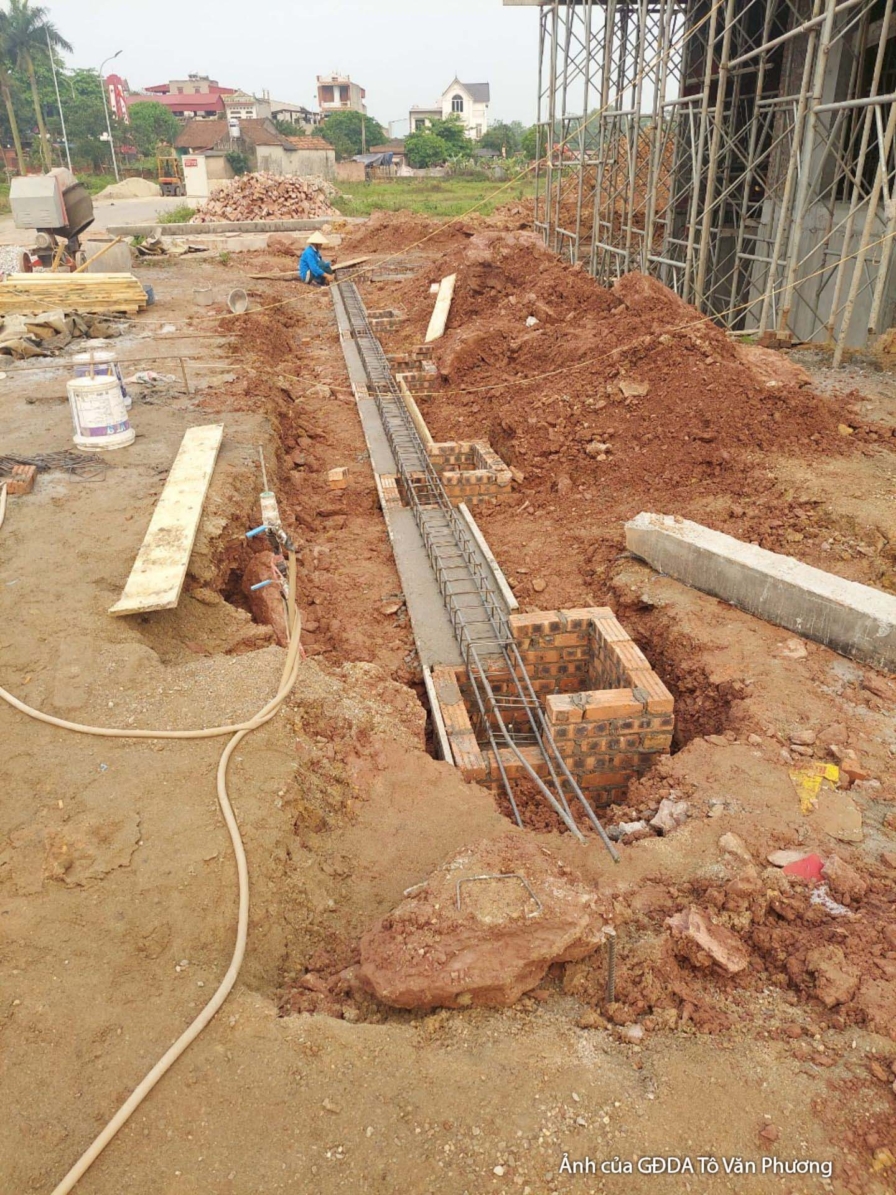 Thi công biệt thự 2 tầng hiện đại TC24793, giai đoạn thi công phần thô – kết cấu phần thô