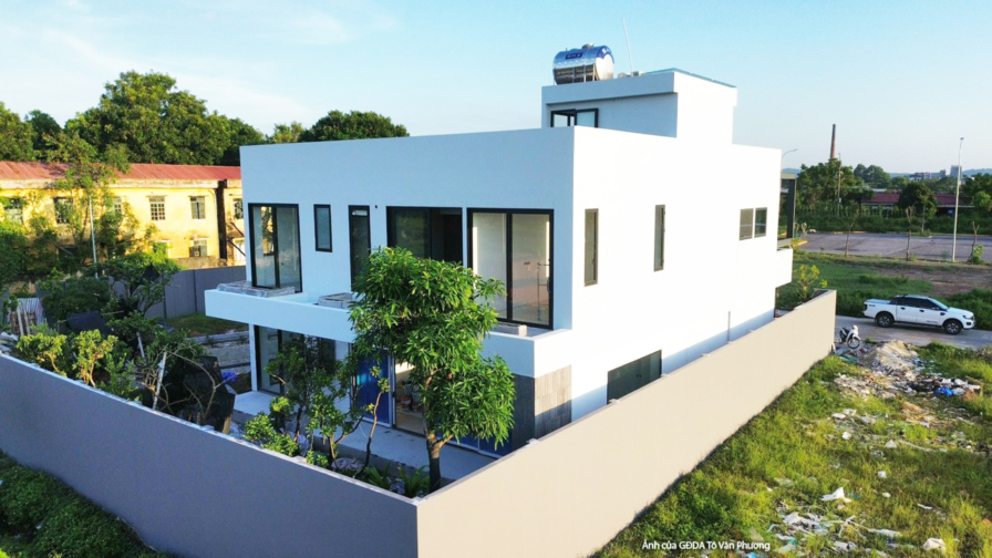 Thi công biệt thự 2 tầng hiện đại TC24793, giai đoạn hoàn thành – mặt ngoài công trình (4)