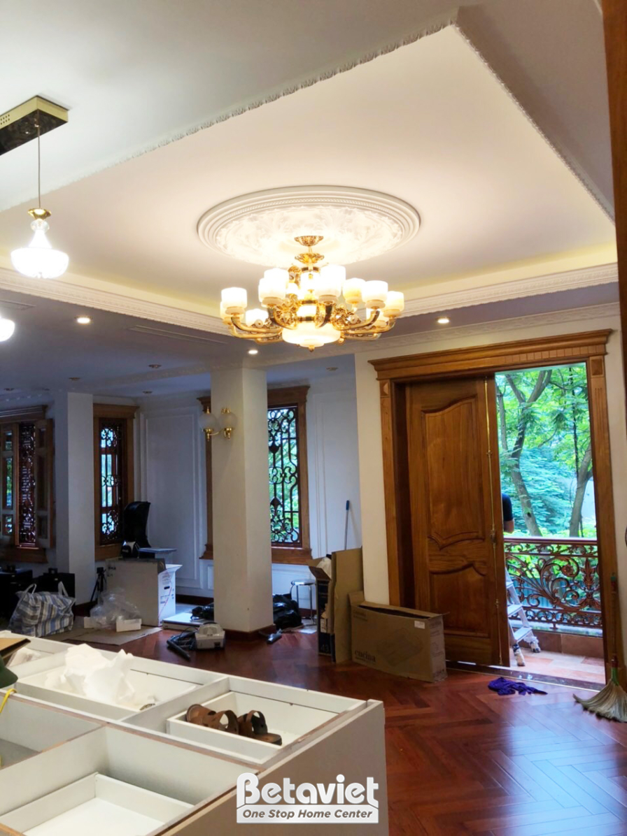 Thi công biệt thự TC24649, giai đoạn thi công nội thất – mặt ngoài công trình (2)