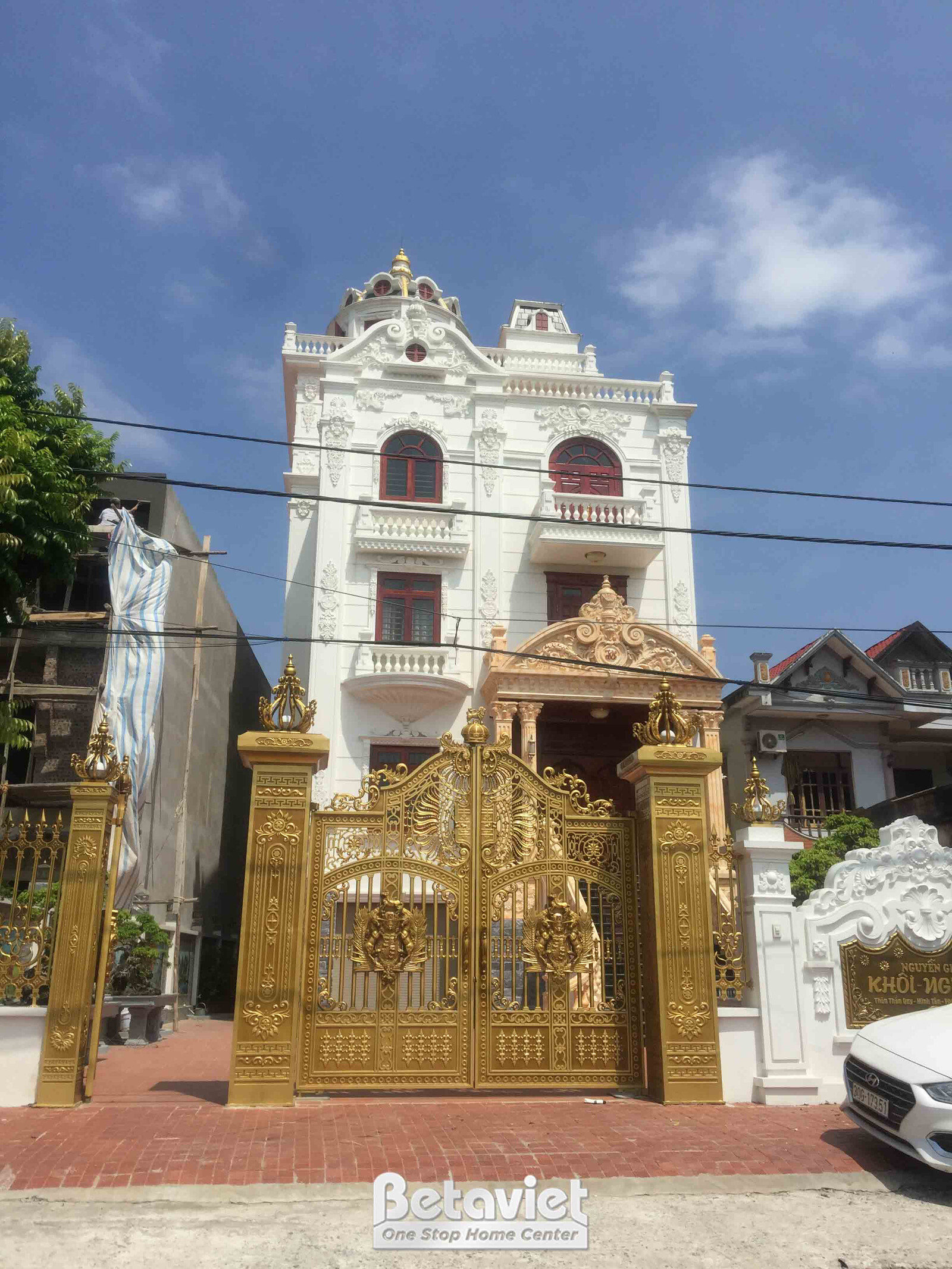 Thi công biệt thự TC24732, giai đoạn hoàn thành – mặt ngoài công trình (3)