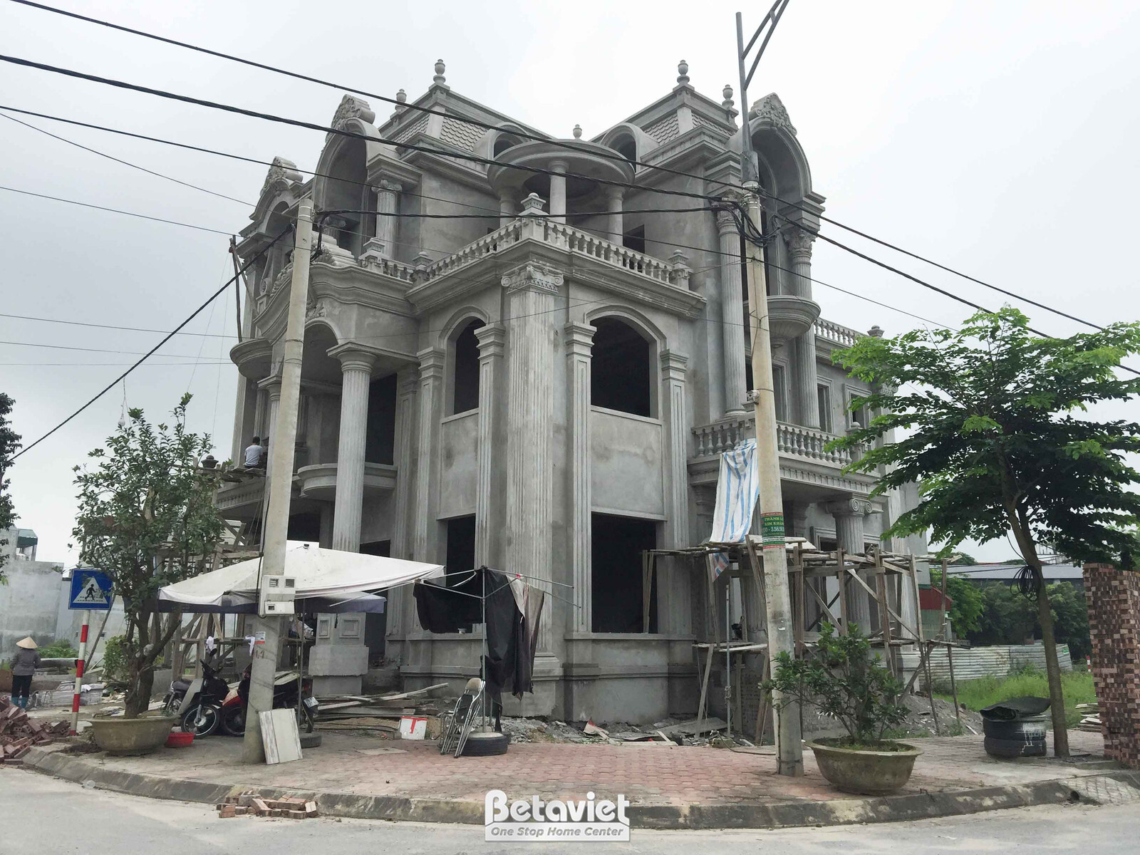 Thi công dinh thự tân cổ điển TC24840 – ảnh thực tế công trình