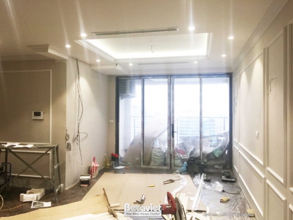 Thi công hoàn thiện nội thất căn hộ chung cư hiện đại Golden West – TC24946