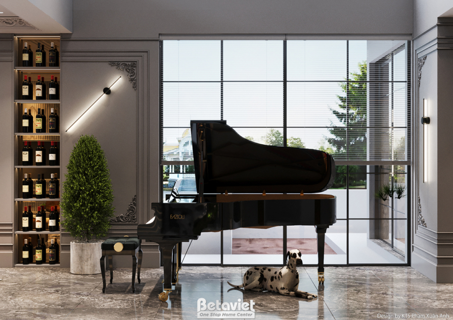 Nội thất phòng khách biệt thự hiện đại luxury NT24540 – góc nhìn 8
