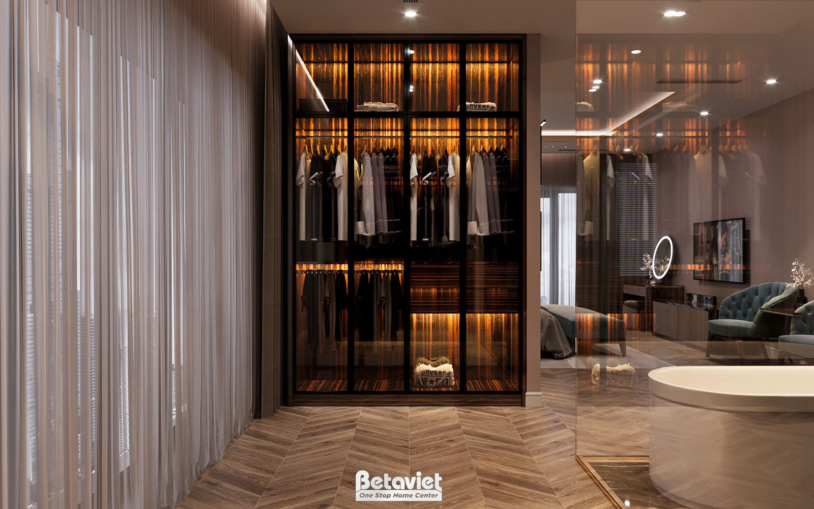Nội thất phòng tắm biệt thự hiện đại luxury KT24010 – góc nhìn 8