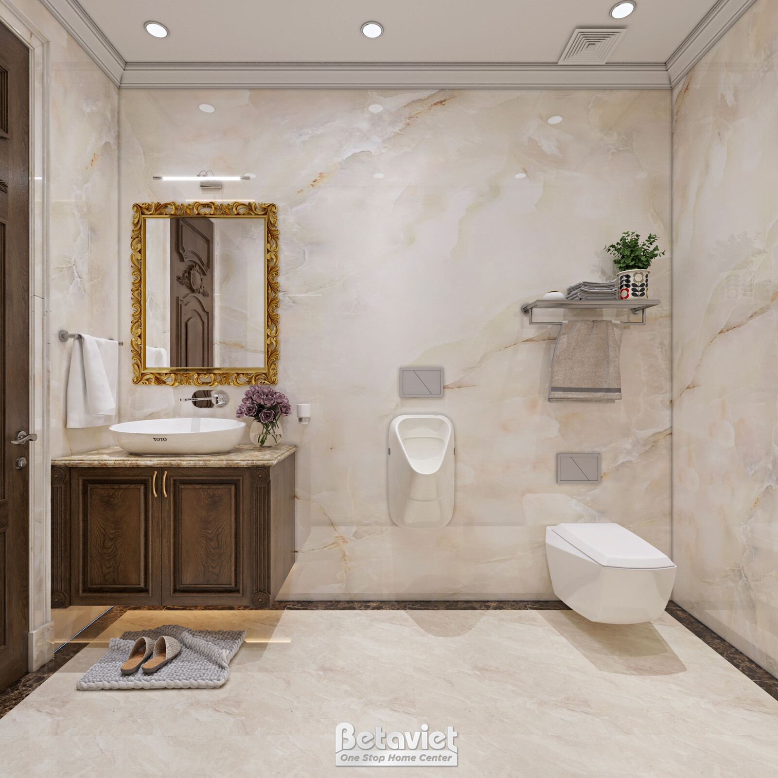Nội thất phòng tắm biệt thự tân cổ điển NT21196 – góc nhìn 8
