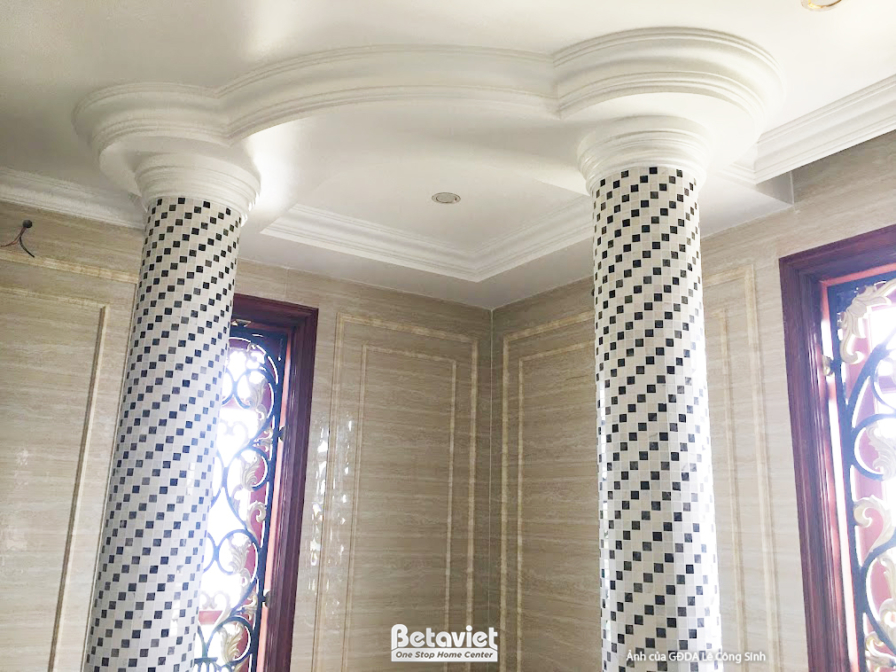 Thi công dinh thự 3 tầng tân cổ điển TC24860, giai đoạn lắp đặt hoàn thiện – chi tiết hoàn thiện (3)