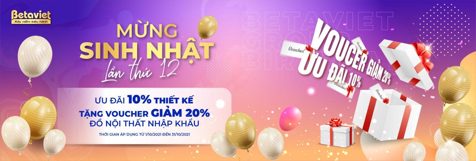 Tưng bừng ưu đãi đón sinh nhật lần thứ 12 của Betaviet Group
