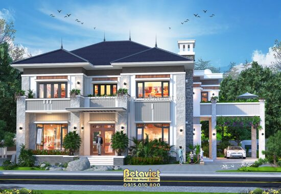 Top 4 bản vẽ nhà biệt thự 2 tầng đẹp hoàn mỹ