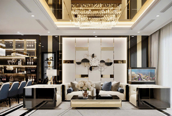 Mẫu nội thất biệt thự liền kề hiện đại luxury KĐT Kiến Hưng NT24583