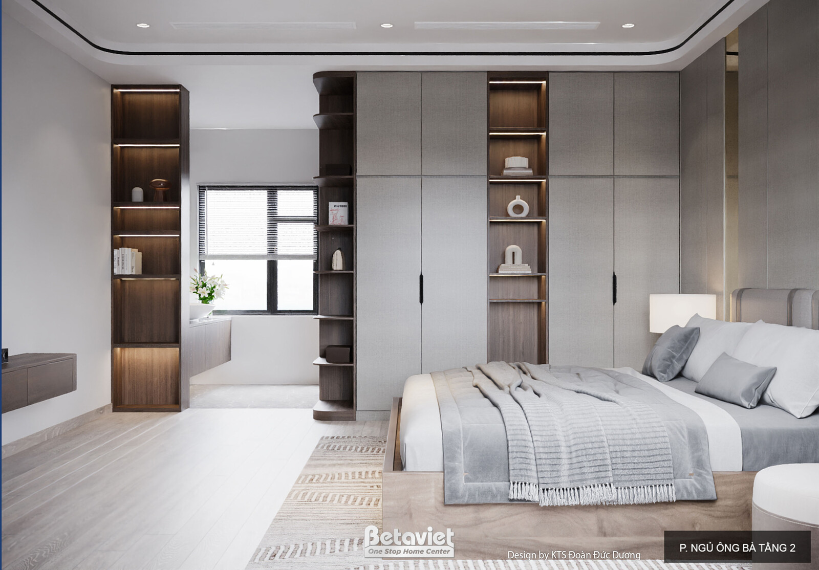 Nội thất phòng ngủ biệt thự hiện đại NT24584 – góc nhìn 8