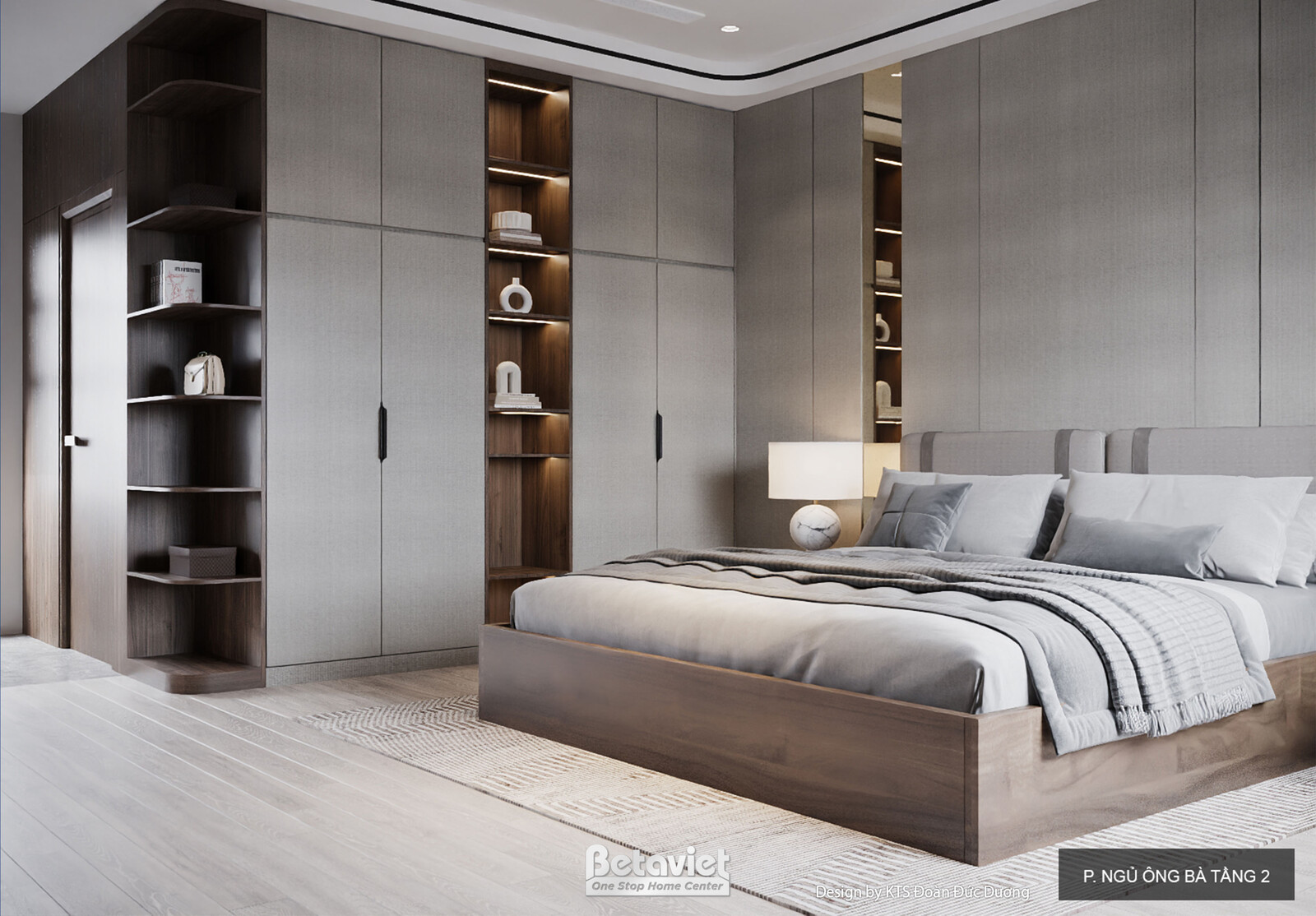 Nội thất phòng ngủ biệt thự hiện đại NT24584 – góc nhìn 7