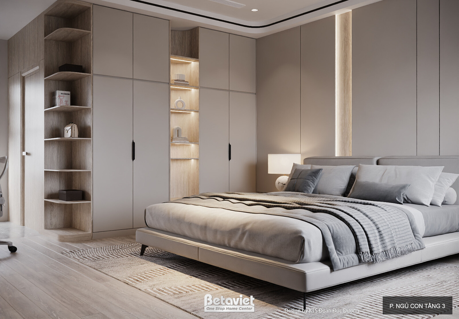 Nội thất phòng ngủ biệt thự hiện đại NT24584 – góc nhìn 4