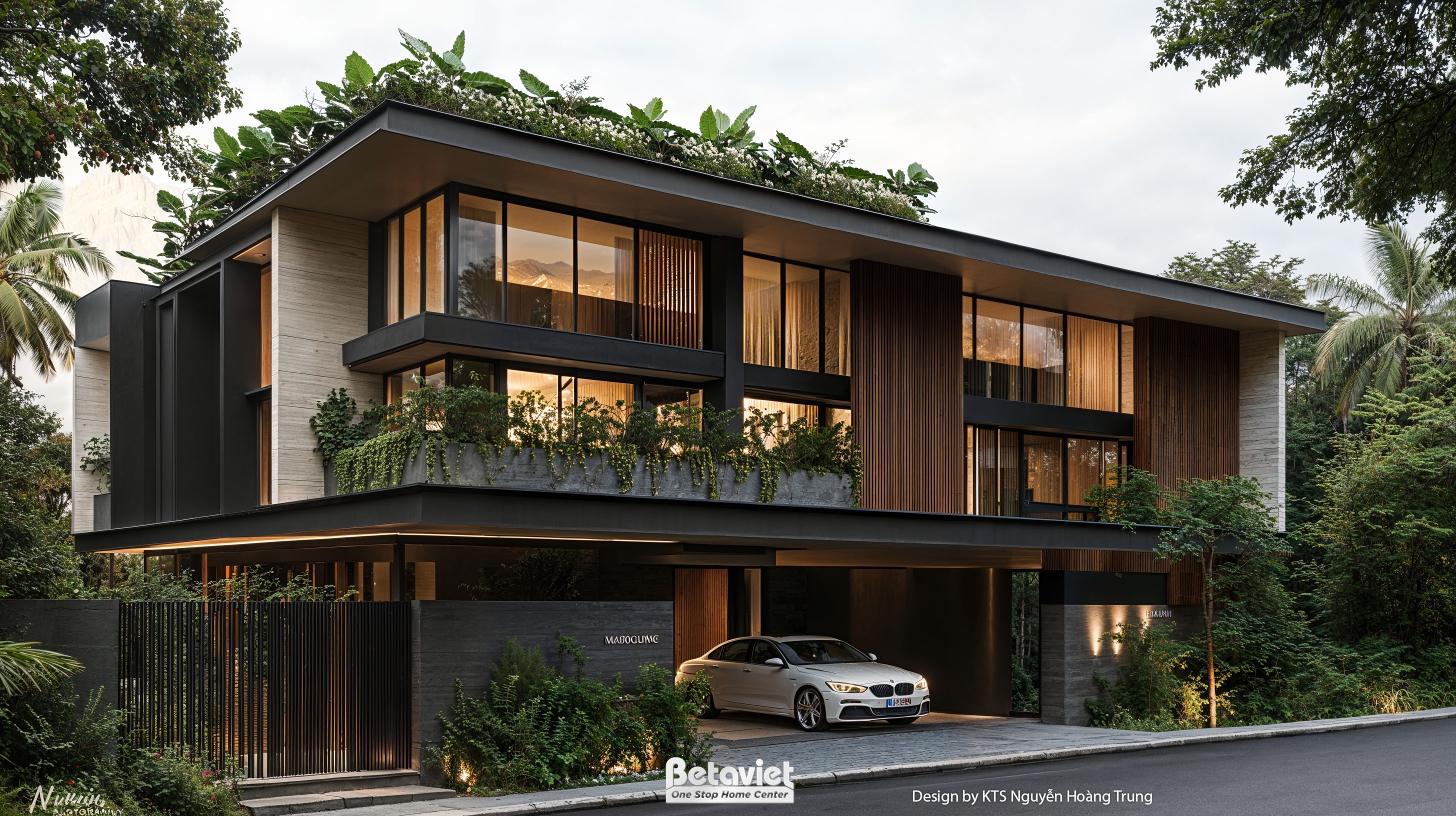 Mẫu thiết kế biệt thự kiểu Nhật 2 tầng phong cách hiện đại luxury 650m2 KT24734