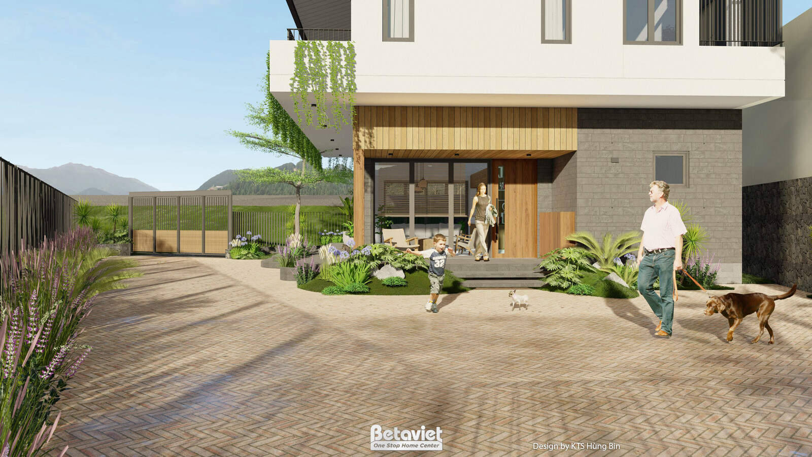 Biệt thự 2 tầng Tropical KT24594 – sảnh chính