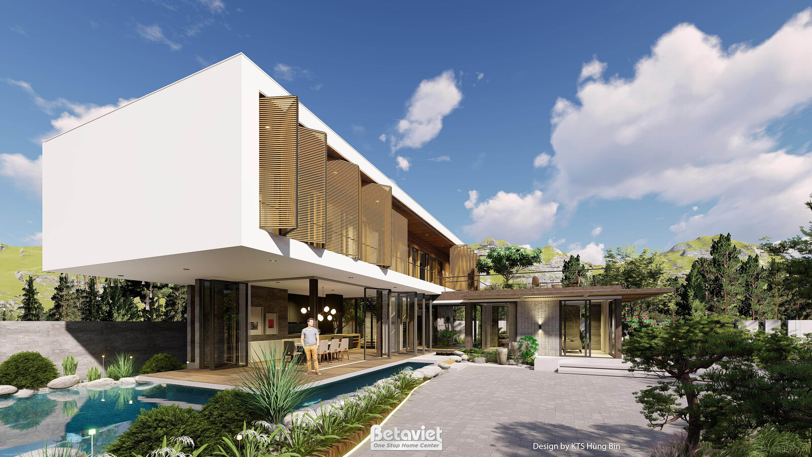 Biệt thự 2 tầng hiện đại luxury KT24596 – phòng bếp và phòng ăn (2)