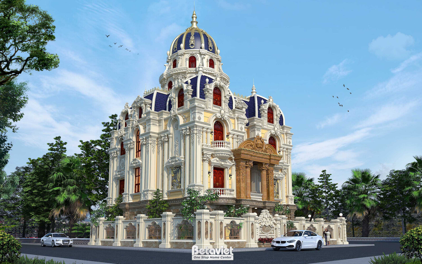 Lâu đài 4 tầng cổ điển KT24701 – sảnh chính (2)