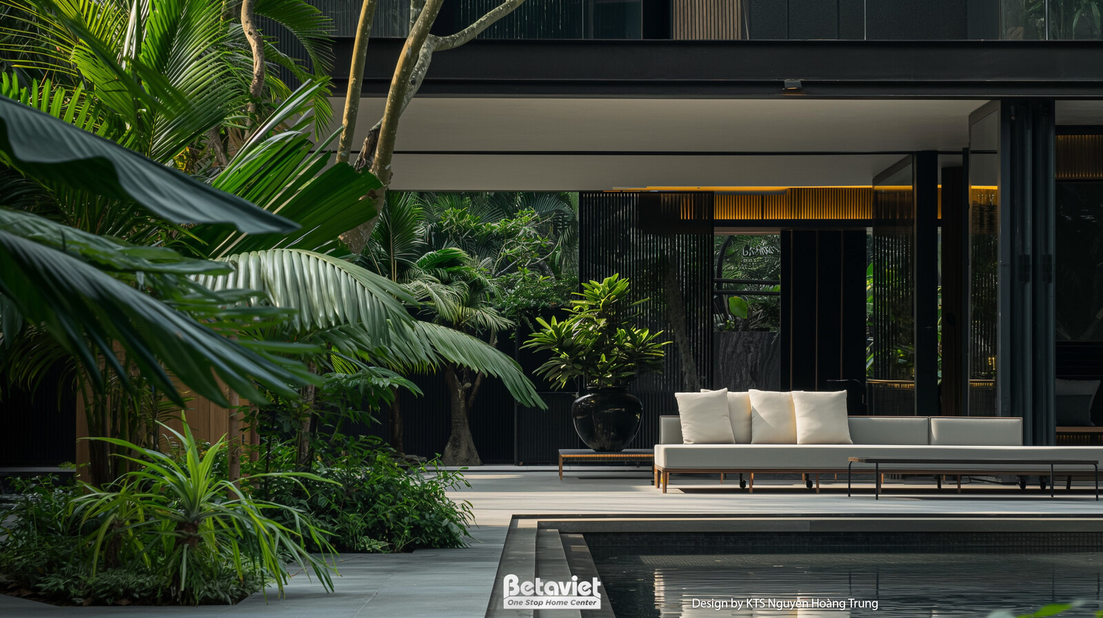 Biệt thự 2 tầng hiện đại luxury KT24708 – phòng khách