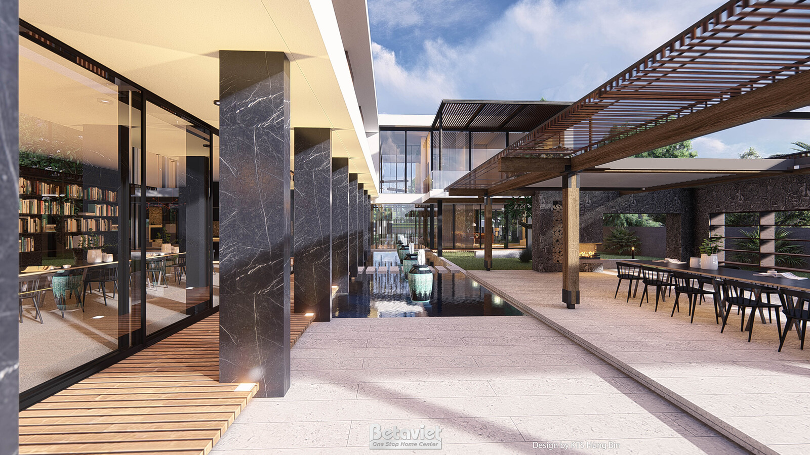 Biệt thự 2 tầng Tropical KT24593 – hành lang