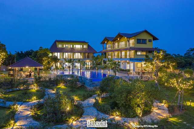 Thiết kế kiến trúc biệt thự biển resort nghỉ dưỡng Tropical Modern KT24591