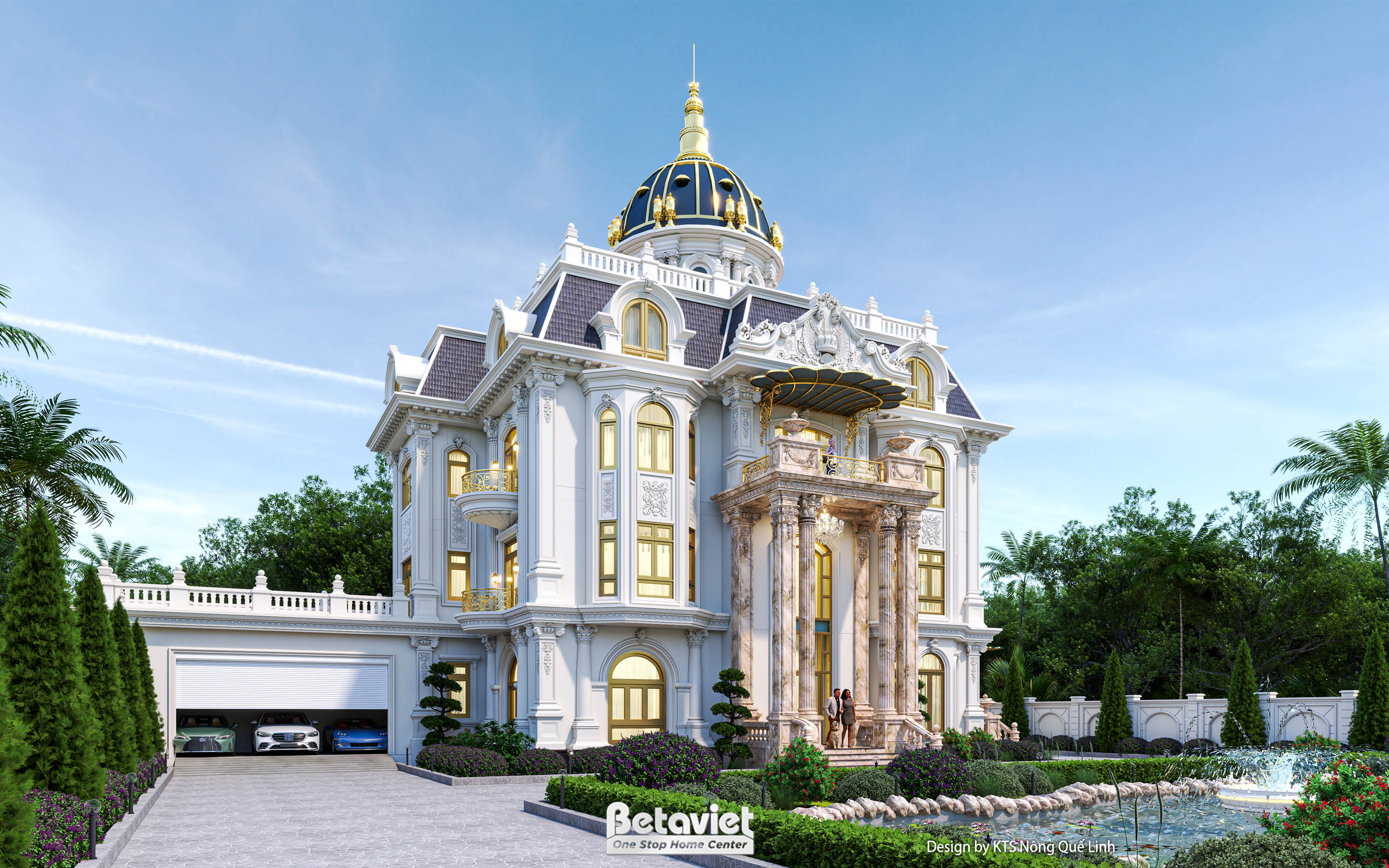 Thiết kế lâu đài phong cách tân cổ điển KT24706