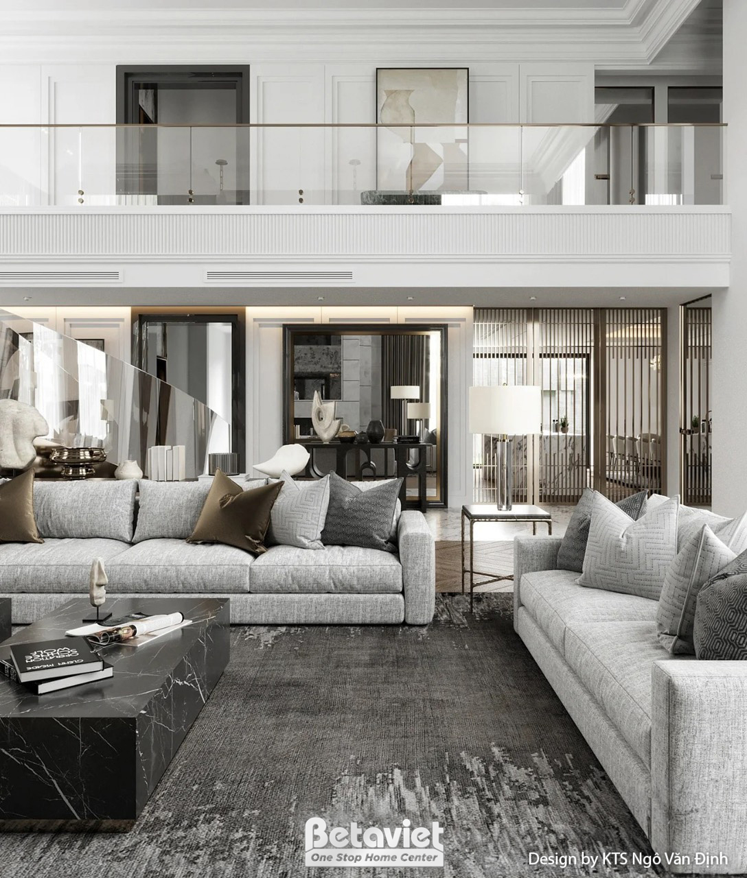 Thiết kế nội thất căn hộ Penthouse hiện đại luxury Lumi Hà Nội NT24720