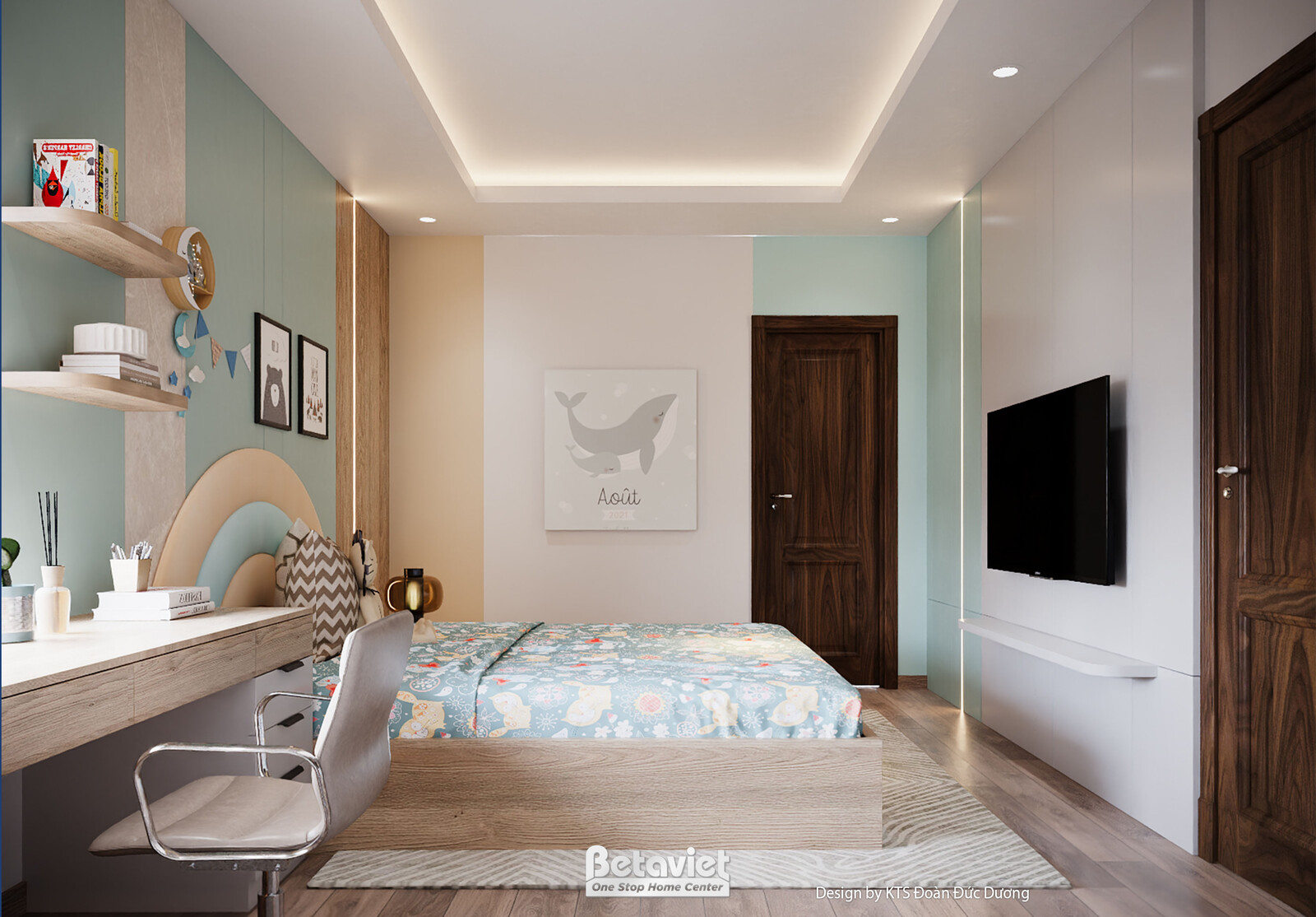 Nội thất phòng ngủ biệt thự hiện đại NT24586 – góc nhìn 9
