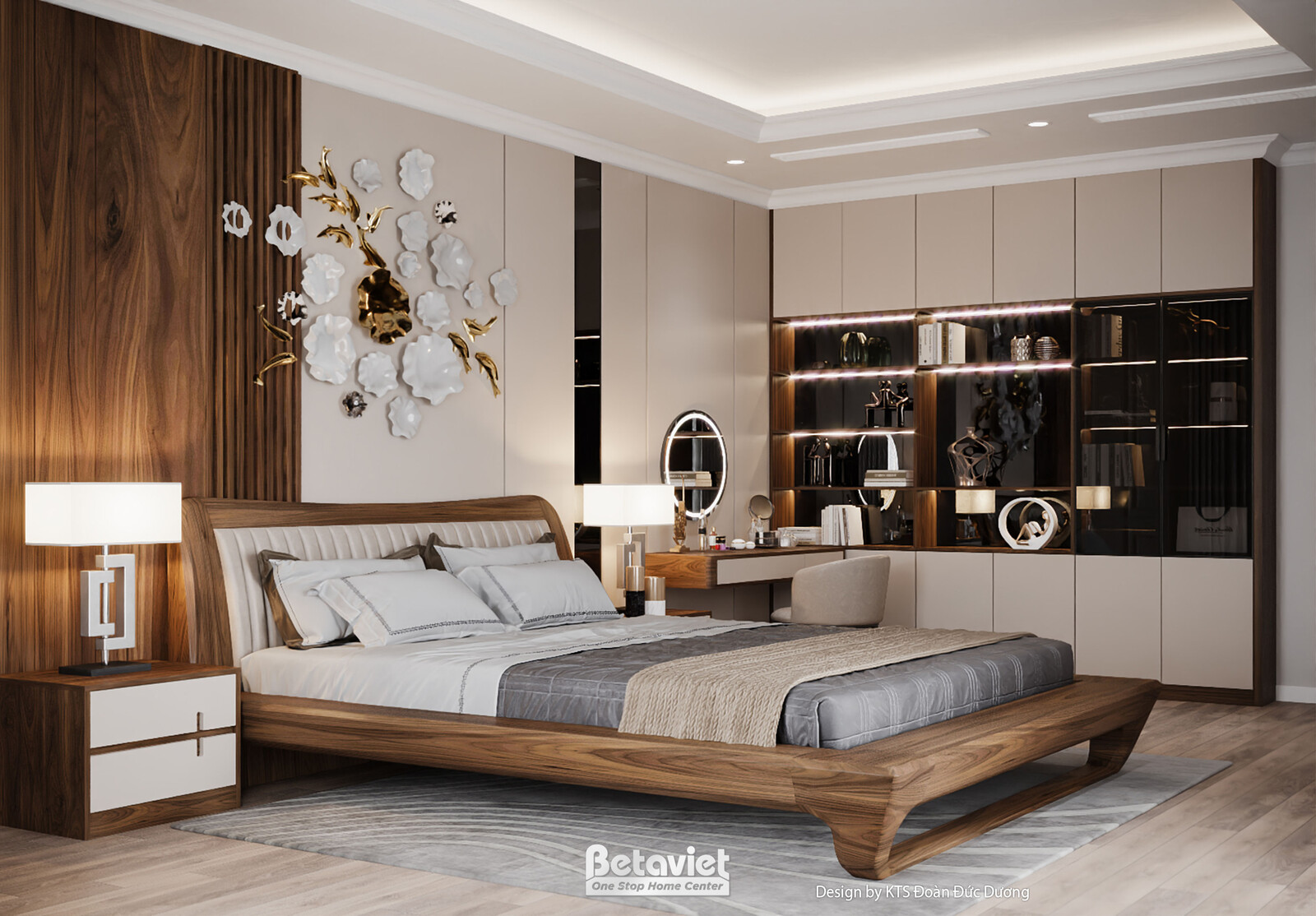 Nội thất phòng ngủ biệt thự hiện đại NT24586 – góc nhìn 5