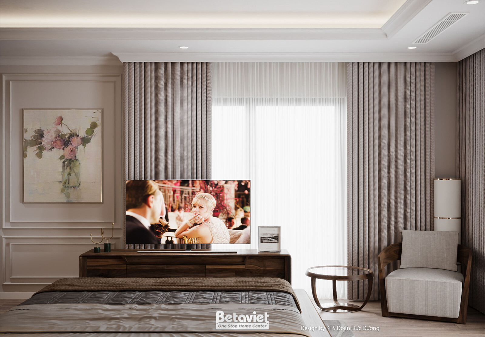 Nội thất phòng ngủ biệt thự hiện đại NT24586 – góc nhìn 8