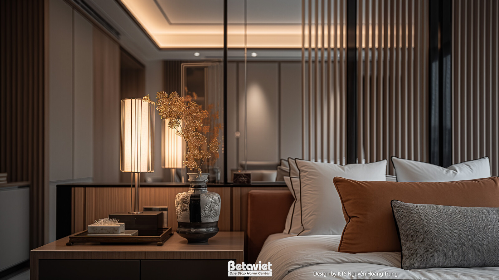 Nội thất phòng ngủ biệt thự hiện đại KT24708 – góc nhìn 3