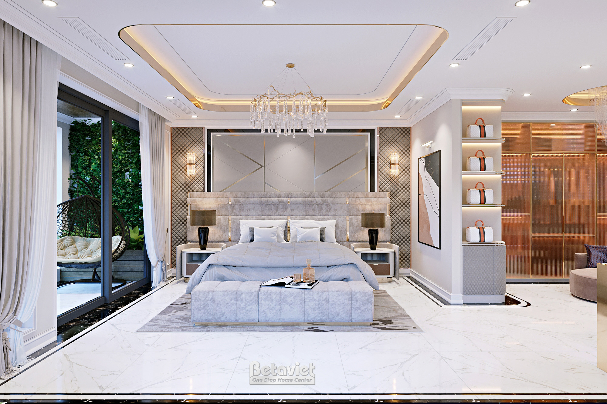 Thiết kế phòng ngủ KĐT Vinhomes Ocean Park NT23309