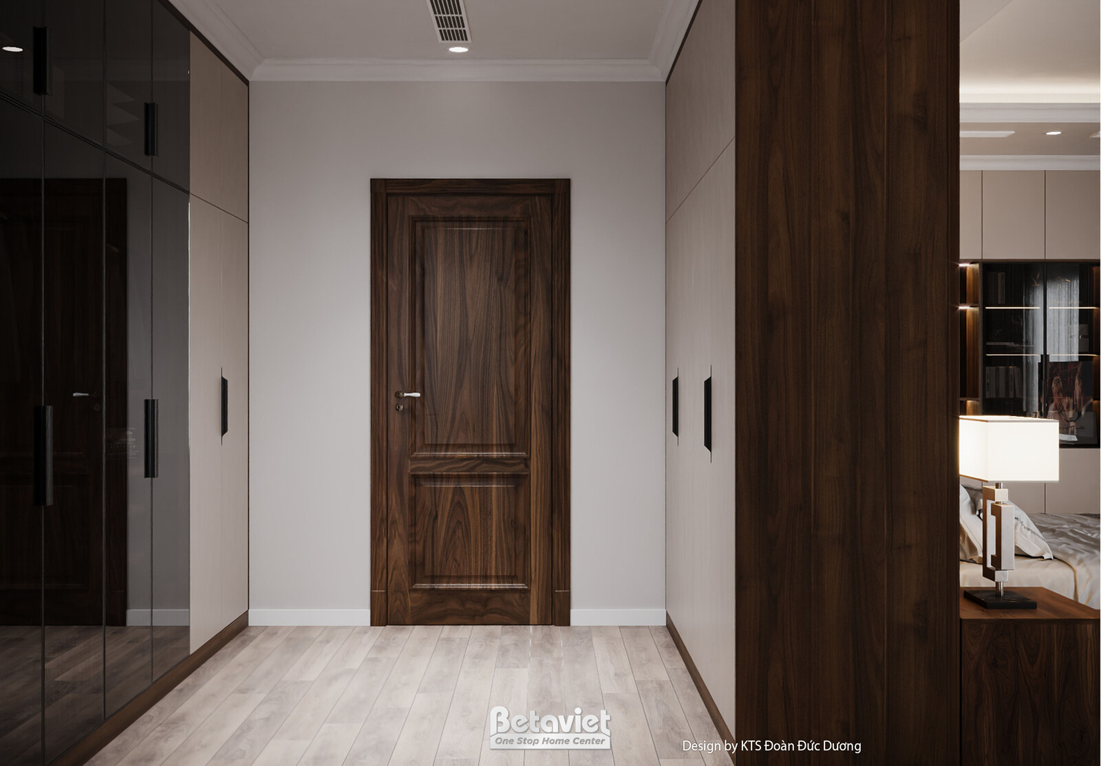 Nội thất phòng thay đồ biệt thự hiện đại NT24586 – góc nhìn 3