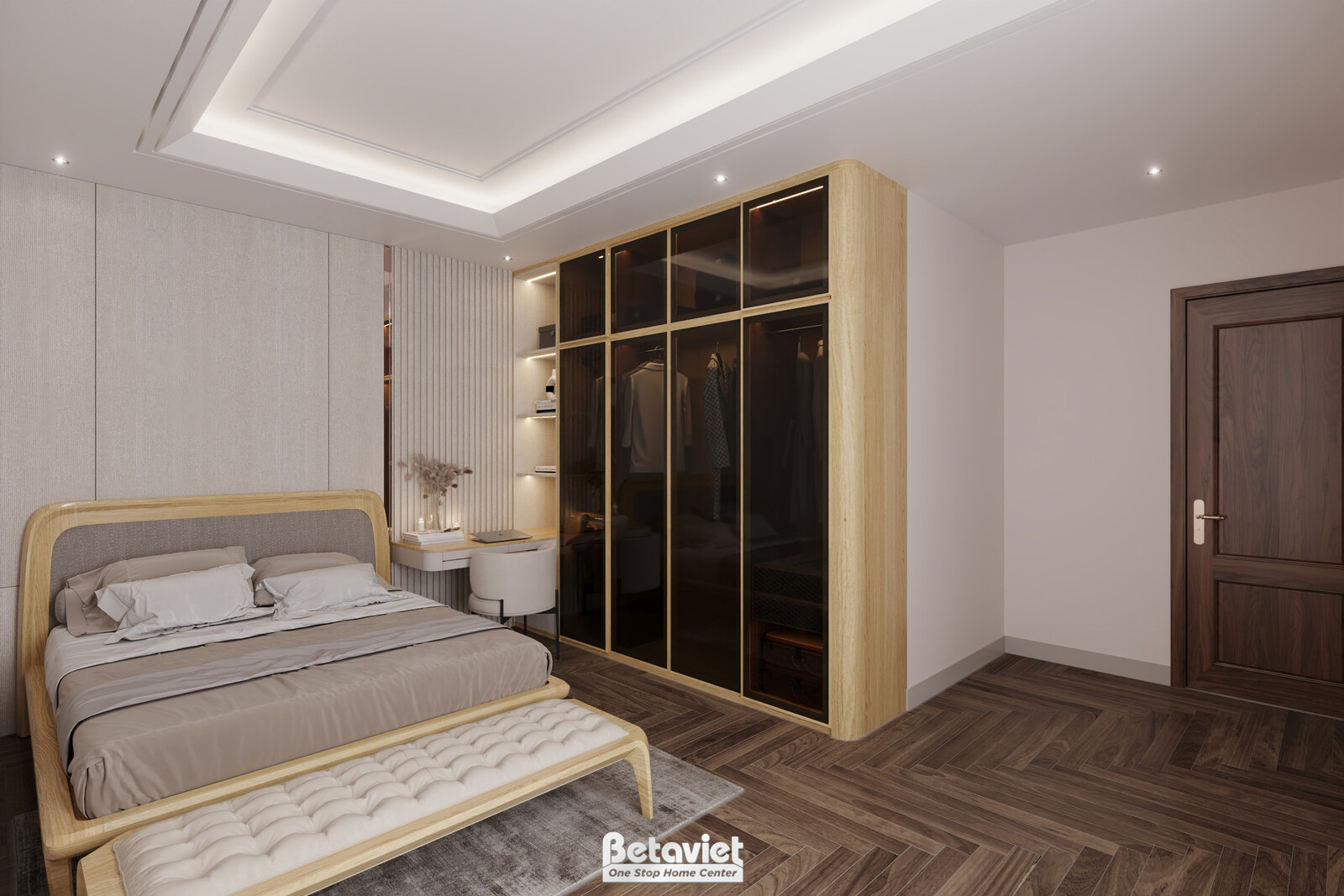Nội thất phòng ngủ biệt thự hiện đại gỗ KT9188719 – góc nhìn 26