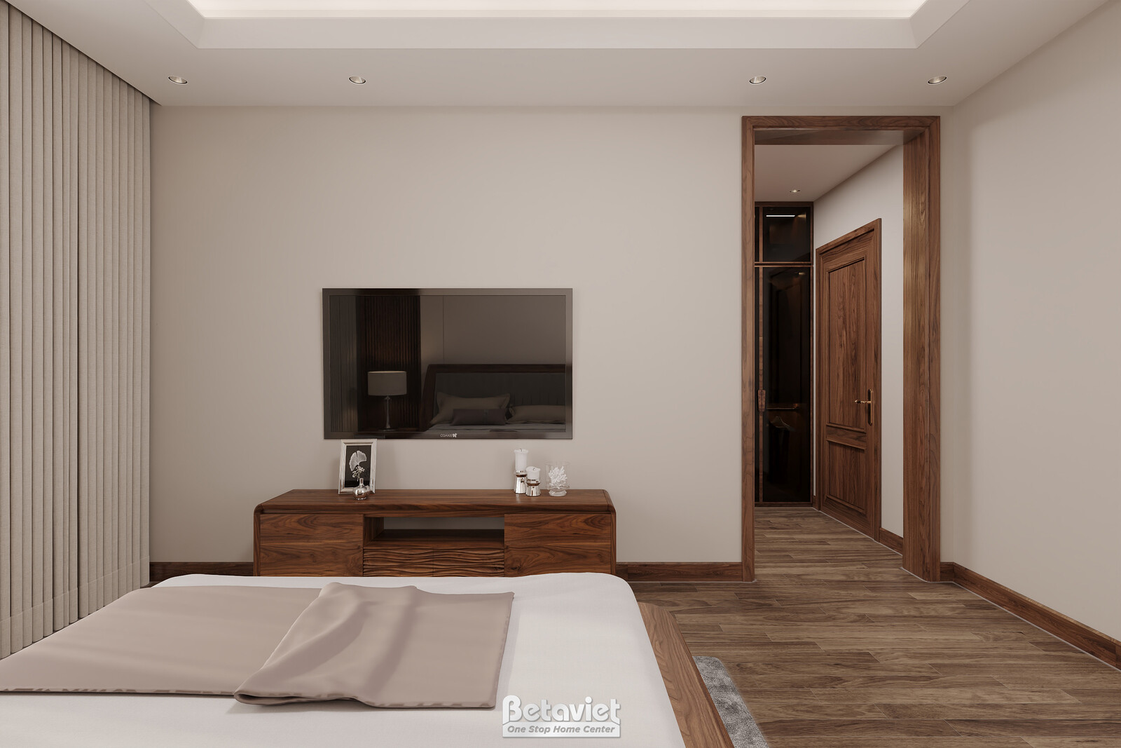 Nội thất phòng ngủ biệt thự hiện đại gỗ KT9188719 – góc nhìn 14