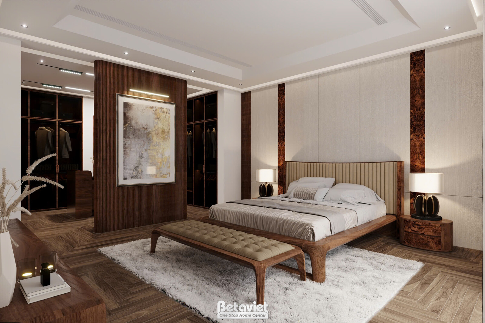 Nội thất phòng ngủ biệt thự hiện đại gỗ KT9188719 – góc nhìn 20